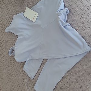 Lululemon Align bodysuit 25" Light blue